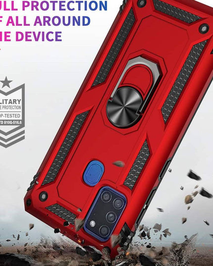 Luxury Armor Ring Bracket Phone Case For Samsung A21S-Fast Delivery - Keilini