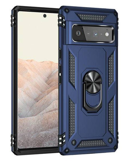 2022 Luxury Armor Ring Bracket Phone case For Google Pixel 6 Pro With 2-Pack Screen Protectors - Libiyi