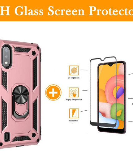 Luxury Armor Ring Bracket Phone Case For Samsung A01-Fast Delivery - Libiyi