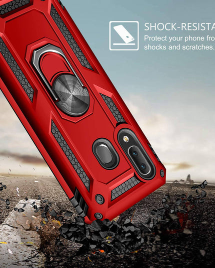 Luxury Armor Ring Bracket Phone Case For Samsung A20&A30-Fast Delivery - Libiyi