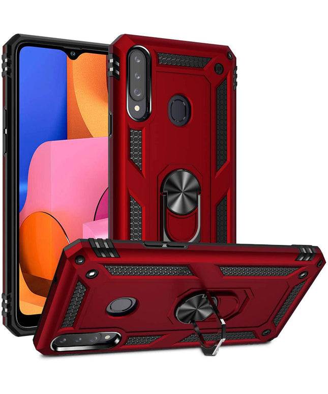 Luxury Armor Ring Bracket Phone Case For Samsung A20S-Fast Delivery - Libiyi