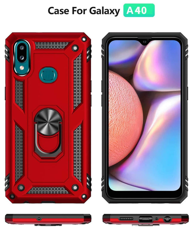 Luxury Armor Ring Bracket Phone Case For Samsung A40-Fast Delivery - Libiyi