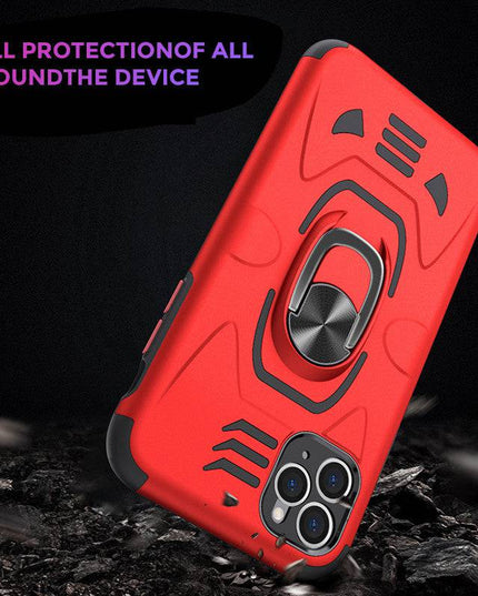 2022 Anti Fall Rugged Shield Ring Bracket Phone case For iPhone 12 Series - Libiyi