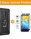 Black / LG stylo 5/5X/5V / With Tempered Glass Screen Protector