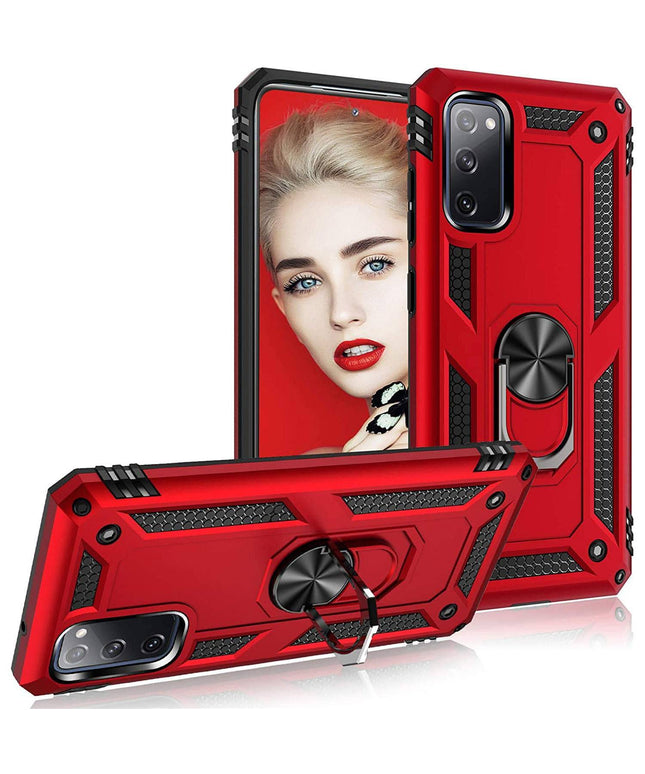 Luxury Armor Ring Bracket Phone Case For Samsung S20 FE-Fast Delivery - Libiyi