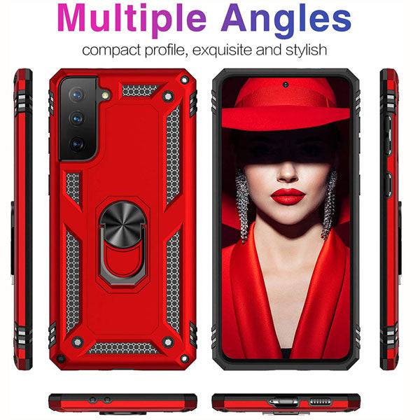 Luxury Armor Ring Bracket Phone Case For Samsung S21 FE(5G) - Libiyi