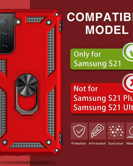 Luxury Armor Ring Bracket Phone Case For Samsung S21 FE(5G) - Libiyi