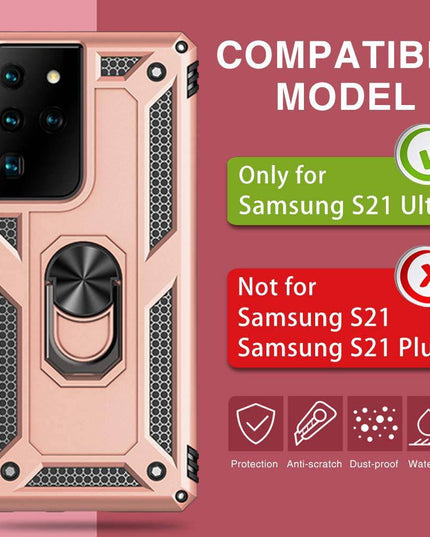 Luxury Armor Ring Bracket Phone Case For Samsung S21 Ultra(5G) - Libiyi