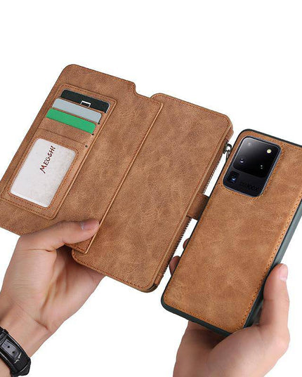 Multifunctional Magnetic Card Wallet Phone Case For Samsung A Series - Libiyi