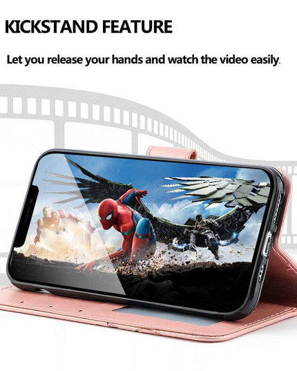 3D Embossed Rose Wallet Case For Samsung A02S - Libiyi