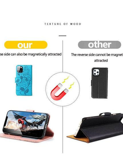 3D Embossed Rose Wallet Case For Samsung A32(5G) - Libiyi