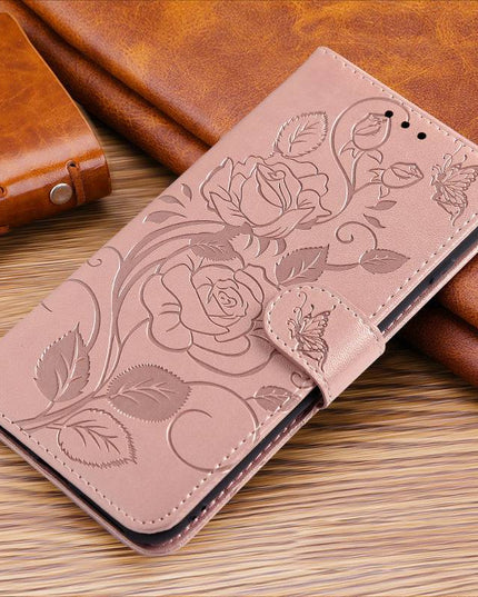 3D Embossed Rose Wallet Case For Samsung A32(5G) - Libiyi