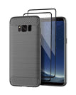 Gris / S8 Plus / Avec 2 protecteurs d'écran