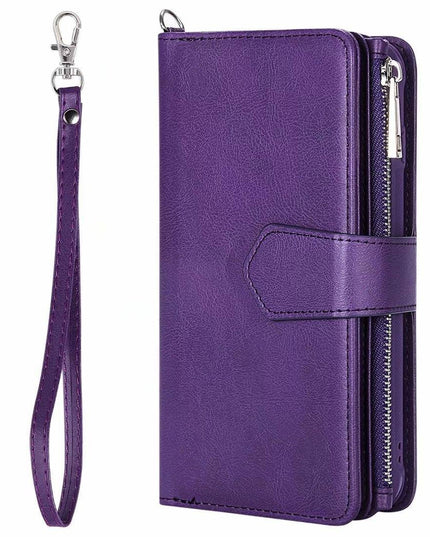 High-quality Split Magnetic 2-in-1 Zipper Wallet Case For Samsung - Libiyi