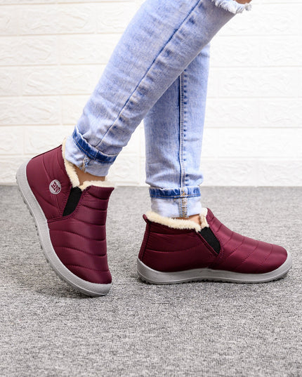 Autumn and winter non-slip warm soft bottom cotton shoes and cotton boots—Unisex - Keillini