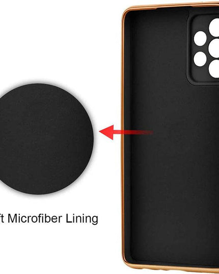 Slim Thin Finger Ring Stand Electroplated Silicone Case For Samsung A52(4G/5G) - Libiyi