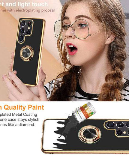 Slim Thin Finger Ring Case For Samsung S22 Series - Libiyi