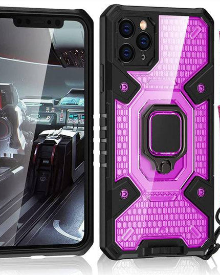 Super Cooling Armor Ring Honeycomb style Case For iPhone - Libiyi