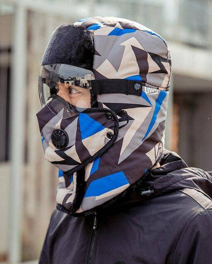 Unisex Winter Warm Hat with Windproof Facemask and Windproof Glasses - Libiyi