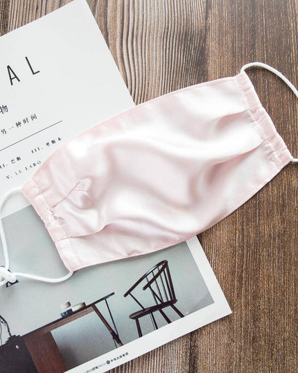 3PC Mulberry Silk Knitted Breathable Mask Men Women Skin-Friendly Soft Anti Dust Washable Reusable Face Mask Summer Thin Mask - Libiyi