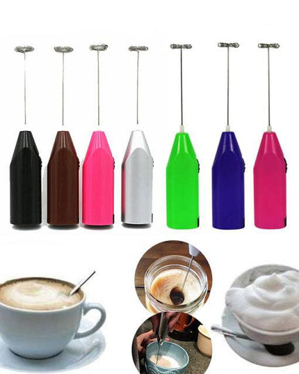 Electric Mini Mixer Frother Milk Whisk For Whipping Cooking Hand Hold Whisker Coffee Egg Ice Cream Multi-function - Libiyi