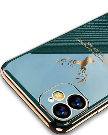 2022 Deer Pattern Camera All-inclusive Electroplating Process iPhone Case - Libiyi