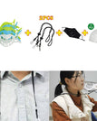 White / 3PCS/SET / With Lanyards(2 Pcs)+Extra PM2.5filters(5Pcs)+Mask(1Pcs)