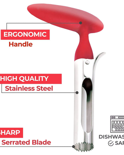 Premium Apple Corer - Easy to Use and Durable Stainless Steel - Libiyi